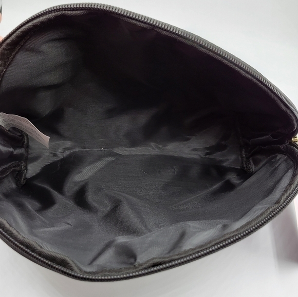 Betsy Johnson Luv Betsey Stripe Rose Dome Cosmetic Travel Makeup Bag - Picture 4 of 6